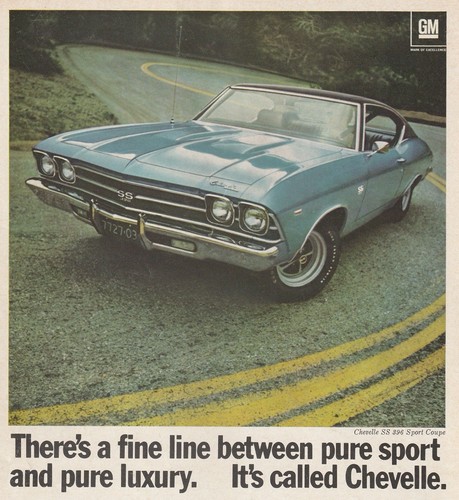 Vtg 1969 chevy chevelle 396 - vtg, ss