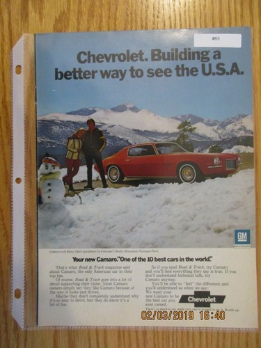 Camaro 065 advertisement 1972 - camaro#065,