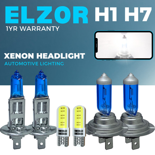 Xenon white headlight - h1,