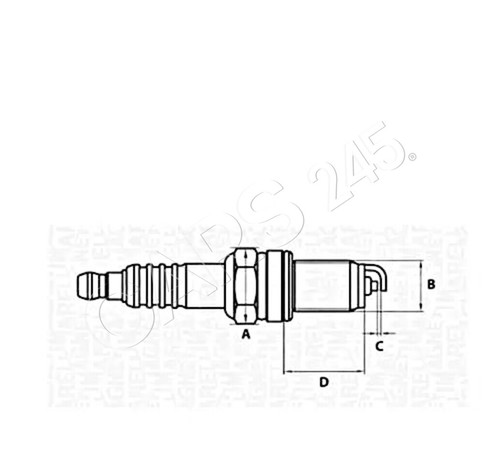 Spark plug x4pcs for ducati - plug,