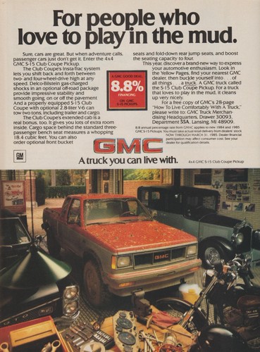 1985 gmc club coupe - s-15,