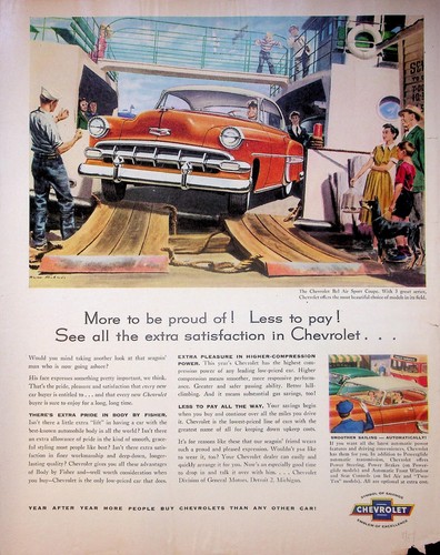 1954 chevrolet bel air - chevrolet, sport